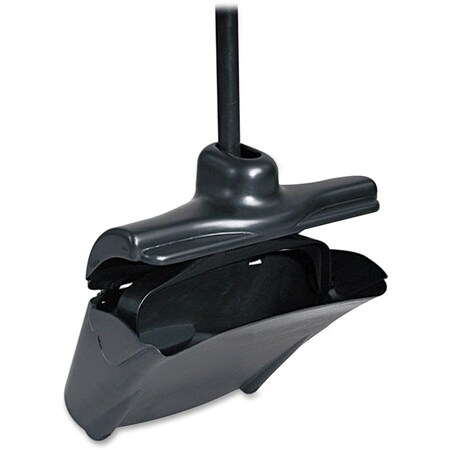 Rubbermaid Commercial Dustpan w/Cover, Upright, 12-4/5"x11-5/16"x5", Black RCP253200BLA